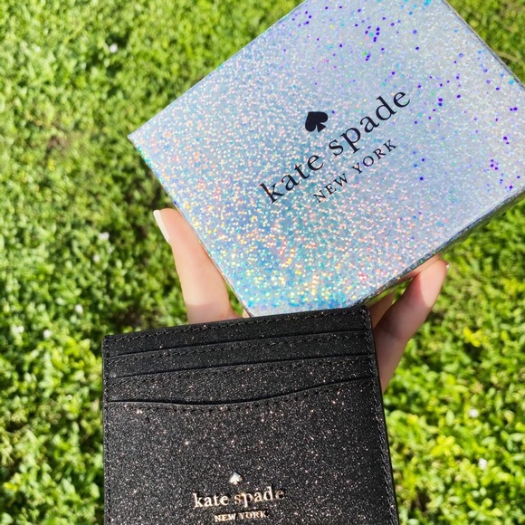 Glitter💕♠️Kate Spade Cardholder NEWINBOX - Picture 4 of 4